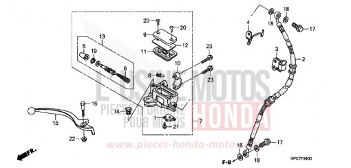 ZYLINDERKOPF, HINTEN XL125V9 de 2009